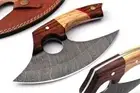 customize Handmade Damascus Chef Kitchen Ulu Knife Chef Knife Heavy Duty Damascu