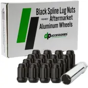 Black Lug Nuts for 1997-1999 Saturn SC2 with Aftermarket Wheels