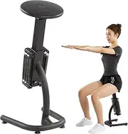 Home Squat Machine, Squat Assist Trainer with Adjustable Height, Intensity, 4 Suction Cups, Exercise Equipment, Deep Squat Bench for Gym Leg Exercise, Push-up, Sit-up, Abs Workout