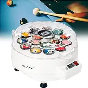 Pool Ball Polisher, 16 Balls Cleaning Machine, Electronic Billiard Ball Cleaner for Clean, Polish & Care for Billiards Balls, Compatible with Snooker Ball Sets