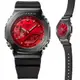 CASIO卡西歐 G-SHOCK 農家橡樹 金屬錶殼 八角形雙顯錶-紅色 (GM-2100B-4A)