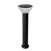 Vibe Lighting 1.5W Solar RGBCW Dimmable LED Weatherproof and Vandal Resistant Black Bollard