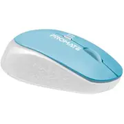 Promate TRACKER.BL Ergonomic Wireless Mouse - Blue 800/1200/1600 DPI - 10m Working Range - Included Nano Receiver - Easy Plug & Play Installation - Compatible with Windows & Mac [TRACKER.BL]