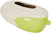 yuksok Tissue Case Desk Tissue Box Corn Shaped Creative Decorative Tissue Dispenser Funny Tissue Holder for Kitchen Home Night Stand, White