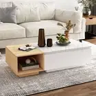 Detachable Coffee Table Bed Side Sofa Cabinet Laptop Desk Wooden Shelf Drawer