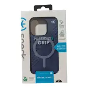 J5. Speck Presidio2 Grip with MagSafe Case For iPhone 15 Pro - Coastal Blue