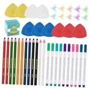 Swpeet 43Pcs Sewing Tools Kit, 10Pcs Professional Tailor's Chalk and 12Pcs