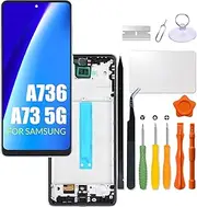 Replacement for Samsung Galaxy A73 5G LCD Screen with Frame INCELL for Samsung A736 A736B A736B/DS Touch Screen Digitizer Assembly LCD Display with Repair kit(No Figerprint Function)