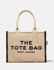 BNWT Marc Jacobs The Jacquard Large Tote Bag - Warm Sand/Nickel RRP $720