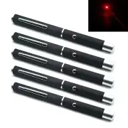 5pcs 635nm 5mW Laser Pointer Orange-Red Focus Dot Positioning Presentation Pen