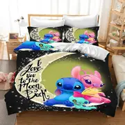 c248 Stitch Bedding Set Duvet Cover 3-Piece Set 1 Quilt Cover Universal, Suitable For Children And Adults Modern Printed ee248