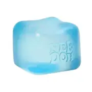 Nee Doh Nice Cube Squish Toy, Ages 3+ (Blue)