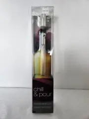 The Sharper Image Chill & Pour Keeps Wine Cool INSIDE the Bottle-Freezer