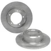2 Front Solid Rotors for Range Rover Classic 1972-86 Disc Brake V8 3.5