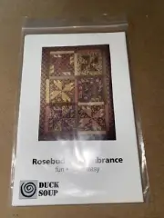 Duck Soup Rosebud Remembrance Easy Quilt Pattern Vintage 2001