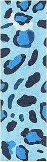 Amooorous Animal Skin Leopard Blue Black Decorative Design Grip Tape for Skateboards Tear-Proof Grip Tape Scooters Grippy Cruiser Griptape 33×9 Inch