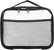 CLSSLVVBN Toy Organiser Storage Box Case For Kids Travel Activity Bag Toy Zippered Blocks Set Storage Bags For Kids - Large PVC, Black S