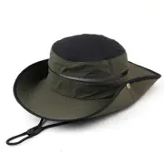 Woman-Man-Fishing-Summer-Sun-Hat Wide Brim Waterproof UV Medium-Large Green
