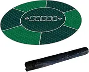 Poker Tablecloth Portable Rubber Poker Mat, Professional Poker Mat, Non-Slip and Folding Poker Card Tabletop Layout for Playing Cards, Poker Games, Blackjack, Casino Use(Size:60 * 0.20cm) (60 * 0.20c