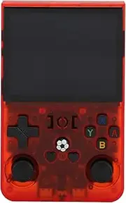Handheld Retro Game Console, 4000mAh Battery, 3.5 Inch IPS Screen, RK3326 Chip, Dual Joysticks, with Spring Loaded L / R Buttons, Small Memory Card for Storage (64GB)