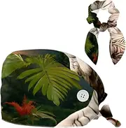 [YTYVAGT] Scrub Caps Women,Scrub Hats Suitable for Women,Jungle Animal Tiger Pattern