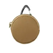 2 Pcs Camping Storage Bag Triangle Buckle Case Waist Pack Small Wallet(Khaki)