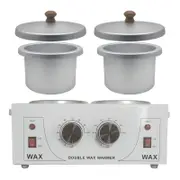 1.2L Double Wax Heating Pot Wax Warmer Melting Machine For Salon Home Beauty AU