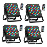 36 LED Par Lights Sound Activated RGB DJ Stage Par Light with Remote Control