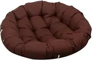 Perfk Hanging Chair Cushion Chair Seat Cushion Soft Lightweight Swinging Chair Pad Garden Pod Mat for Patio Home Kitchen Lawn, Coffee Color