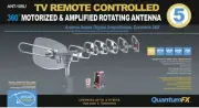 QFX ANT-105 360 Rotating Outdoor Antenna Motorized/Amplified Remote Control