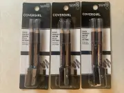 Covergirl Easy Breezy Brow Fill + Define Pencils, 505 Rich Brown, 3 Pack