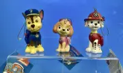 Kurt Adler~Paw Patrol Cartoon~Skye, Chase & Marshall~Christmas Ornament Set of 3