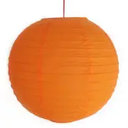 2 Pcs of 12" Chinese Orange Paper Lanterns