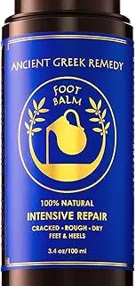 100% Organic Therapy Foot butter Balm treatment to heal, repair, Smooth, soften dry cracked peel callus skin on feet. Natural heels cream Moisturiser for soft and healthy feet care for men and women