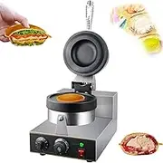 Ice Cream Sandwich Press Machine, Burger Maker Press Non-Stick Machine for Home, Panini Press Machine Non-Stick Plates,Commercial Waffle Maker for Bakeries, Restaurants UE-MAOLU