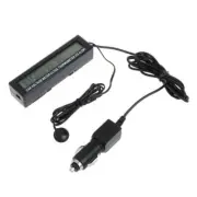 Digital LCD Clock Car Voltmeter Thermometer Battery Voltage Temprerature Monitor
