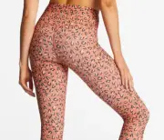BILLABONG WOMEN'S Small Brown Rust High Waist Leggings Pants Leopard Print NEW