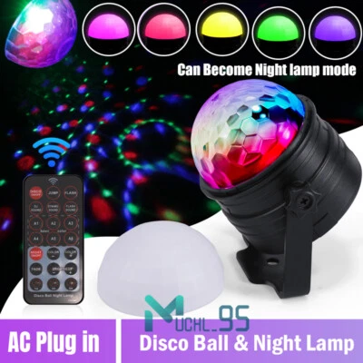 New Party Disco Ball Light LED Club RGB Rotating Club DJ Stage Lights Night Lamp