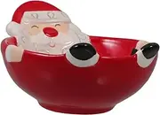 PLAFOPE Ceramic Santa Candy Bowl Large Decorative Bowl for Fruit Serving Storage Santa Claus Shape