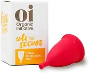 Oi Menstrual Cup - Small - Up to 8 Hour Protection, Eco-Friendly and Recyclable Menstrual Cup Made with Hypoallergenic Medical Grade TPE, a Natural Alternative to Tampons and Pads