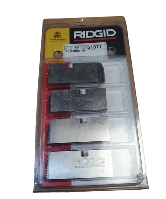 RIDGID 51377 Threading Dies, Right-Handed High-Speed NPT Pipe Dies 2.5" - 3" NEW