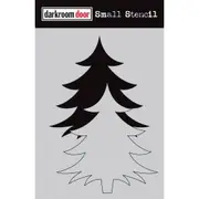 Darkroom Door Small Stencil Christmas Tree
