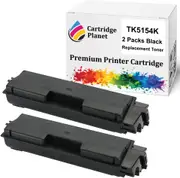 2-Pack Black Non-Genuine Toner Cartridge for Kyocera TK-5154K TK5154K (12,000 Pages) for M6535CDN M6535cidn P6035CDN