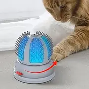 Electric Cat Massager Dog Massager - Motorized Rotation Pet Massager | Collecting Loose Hair Cat Brushes Dog Massager for Small Medium Large Cats | Electric Pet Massager for Indoor Cats