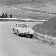 Rauno Aaltonen Clive Baker Austin Healey Sprite BMC 1966 Racing Old Photo 1
