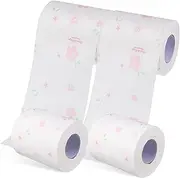 4Rolls Colored Toilet Paper Soft Flower Paper Towels for Home and Office Use Comfortable Bathroom Supplies Safe for Septic Systems Housewarming Present