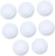 GREENADSCAPE 8pcs Bottle Leak Proof Cap Bottle Tops Screw Bottle Lids Breast Milk Bottle Storage Tops Milk Bottle Tops Breast Milk Collection Cover Replacement Lid White Pp