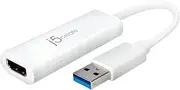 j5create USB to HDMI Multi-Monitor Adapter Supports 1080p 2048 x 1152 @ 32 bits | USB 3.0 with 2.0 Support | Adapter is Compatible with Both Mac & Windows (JUA254)