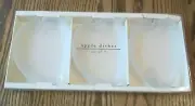 Set of 3 Apple Frosted Glass 5" Dishes New in Box by Pier 1 Imports