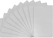uxcell 10-Pack Metal Business Card Blanks, 88x53x0.4mm 201 Stainless Steel Brushed Blank Steel Card Engraving Steel Plate for DIY Printing/Nameplate [Metallic Silver]